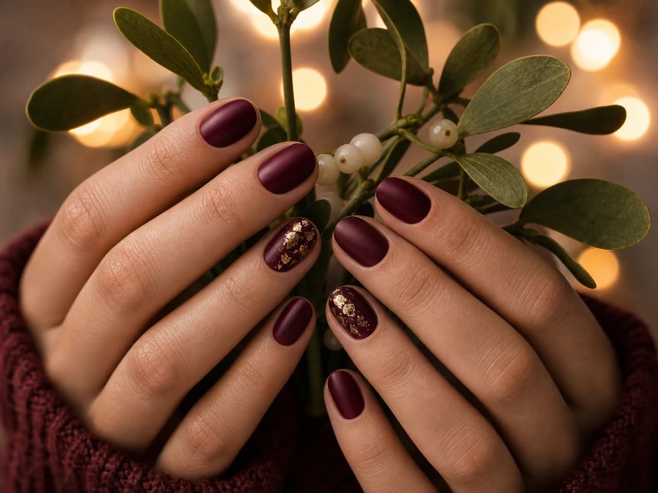 Uñas Navidad 2026